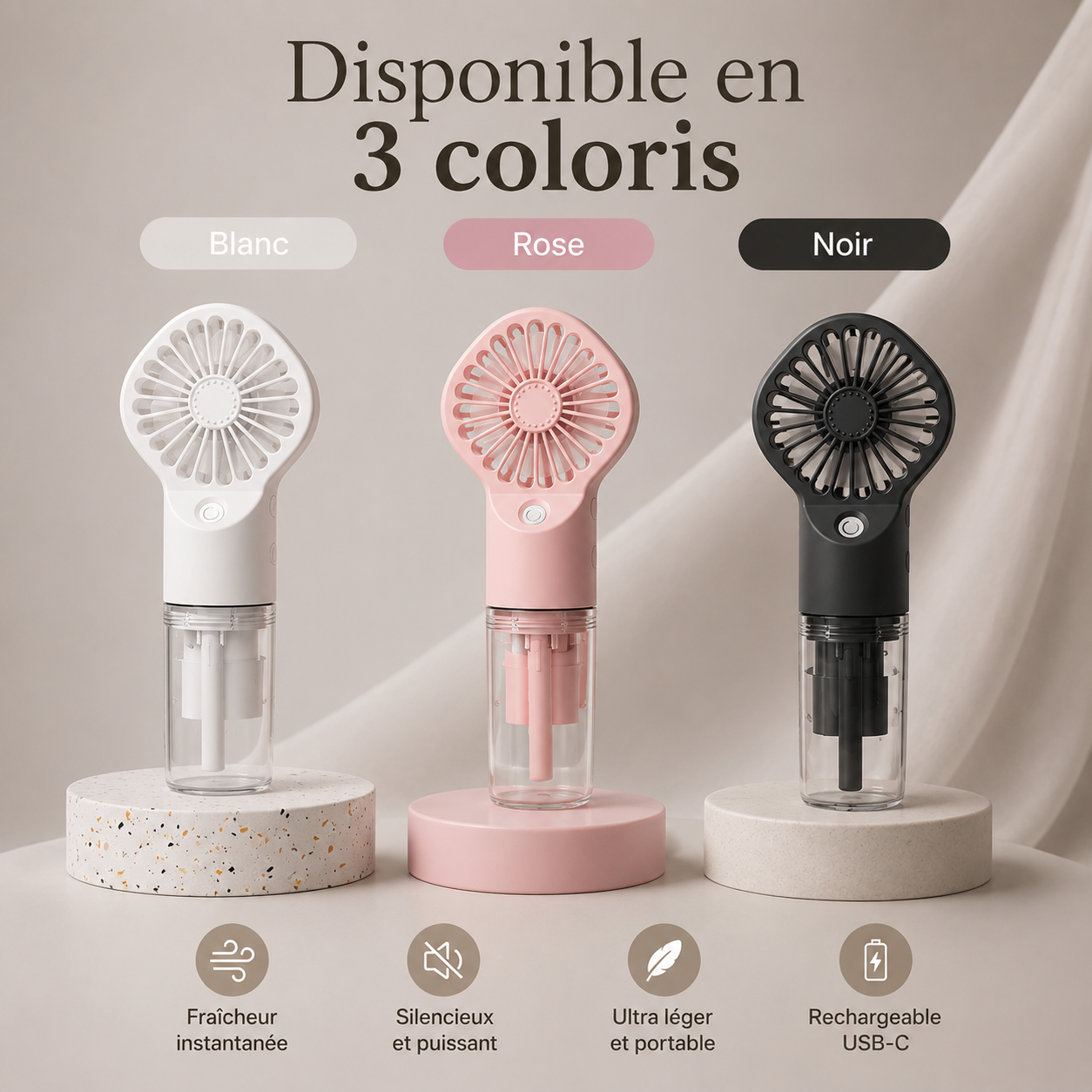 Ventilateur Brumisateur Portatif Nairel